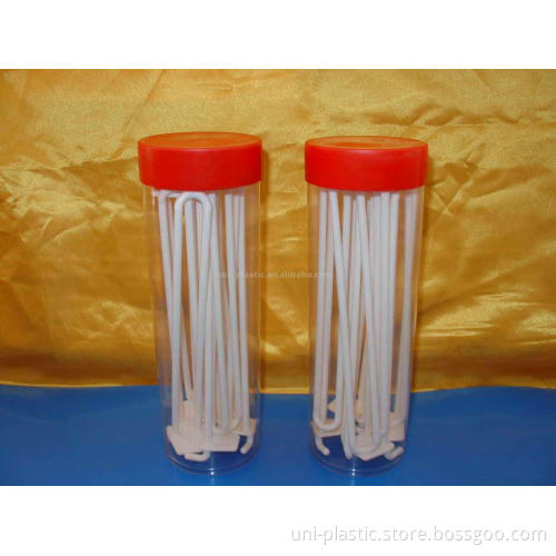 Clear PVC Tubes with Caps